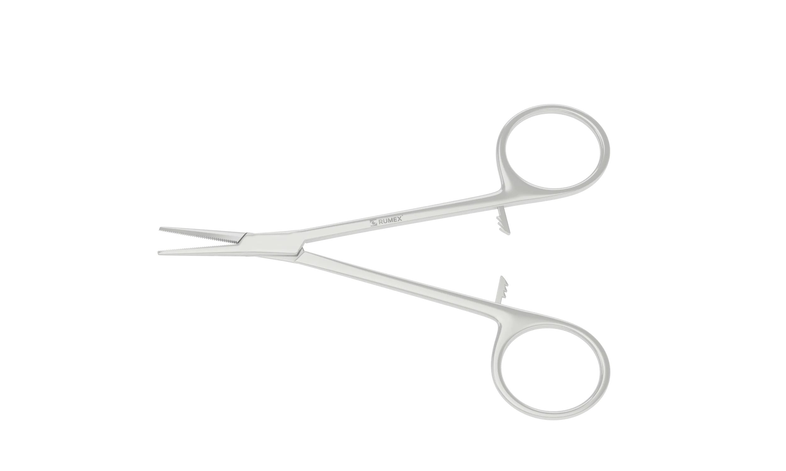 4-120S Hartman Hemostatic Mosquito Forceps, Straight, Serrated jaws, Length 90 mm, Ring Handle, Stainless Steel