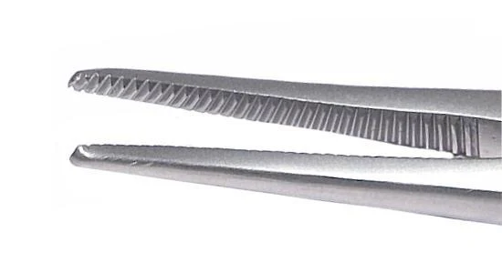 4-122S Halsted Hemostatic Forceps, Straight, Long, Length 125 mm, Stainless Steel - Image 2