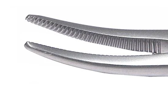 4-123S Halsted Hemostatic Forceps, Curved, Long, Length 125 mm, Stainless Steel - Image 2