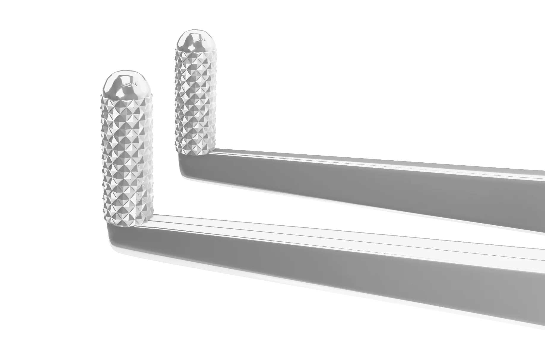 4-124S Compressing Lid Forceps with Atraumatic Rollers, Length 107 mm, Stainless Steel - Image 2