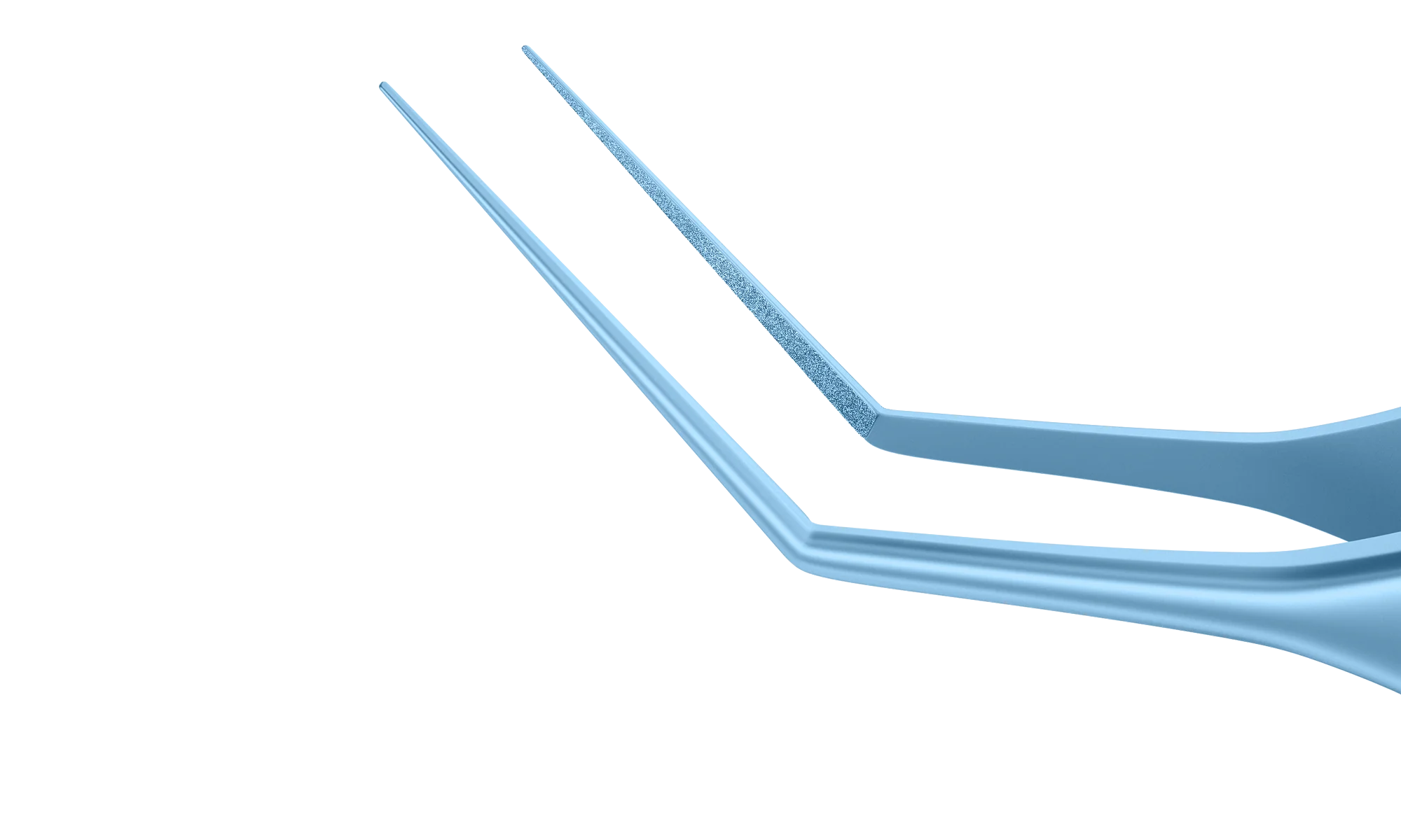 4-176T McPherson Angled Tying Forceps, 12.00 mm Tying Platform, Length 106 mm, Titanium - Image 2