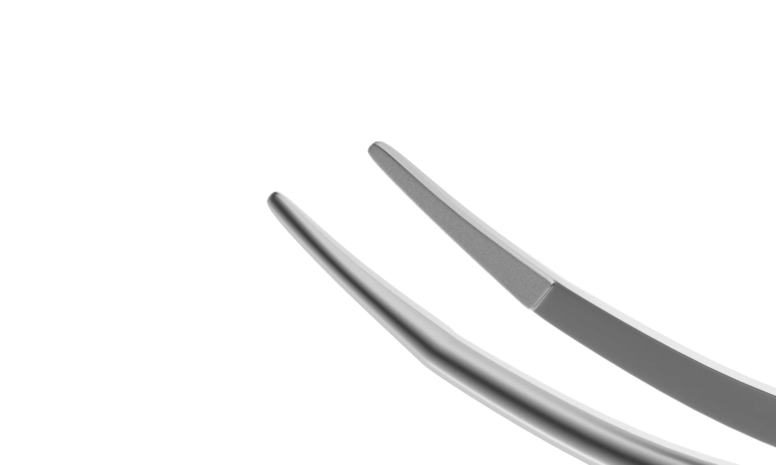 4-177S McPherson Curved Tying Forceps, 4.00 mm Tying Platform, Length 109 mm, Stainless Steel - Image 2