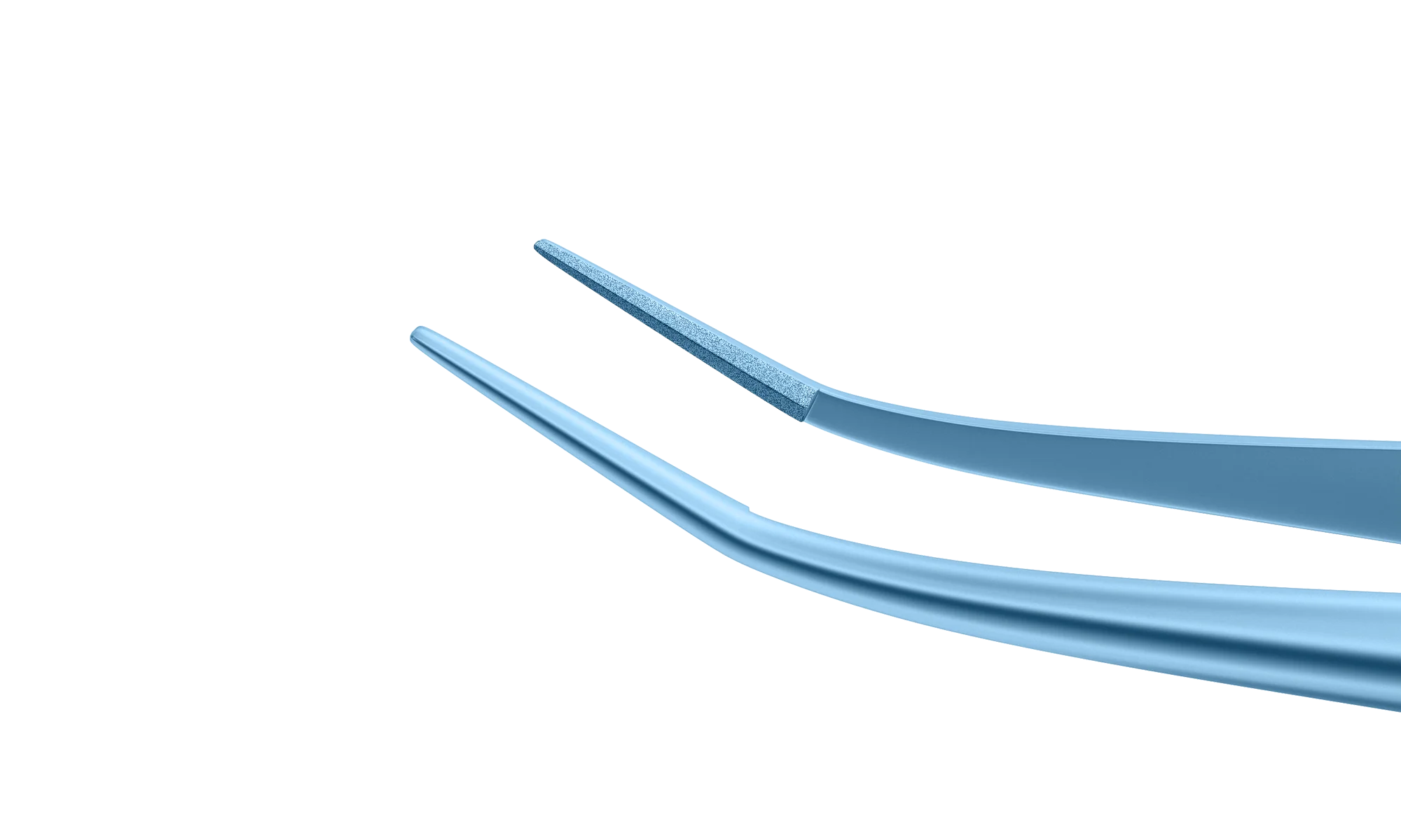 4-182T Catalano Curved Micro Tying Forceps, 6.00 mm V-Groove Tying Platform, Length 106 mm, Titanium - Image 2