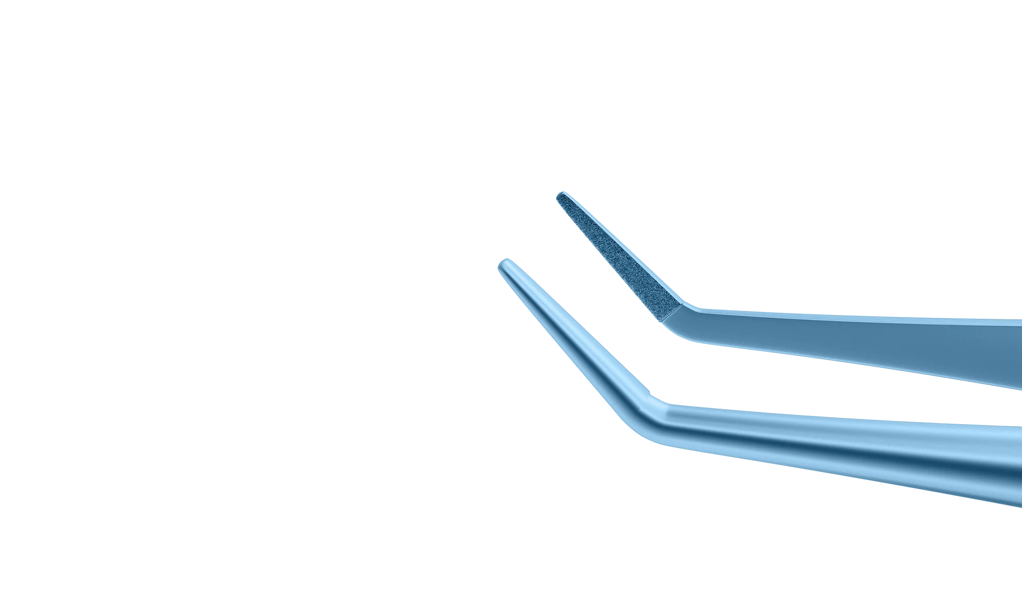 4-1851T Tennant Angled Tying Forceps, Extra-Delicate Tips, for 9-0 to 11-0 Sutures, Round Handle, Length 107 mm, Titanium - Image 2