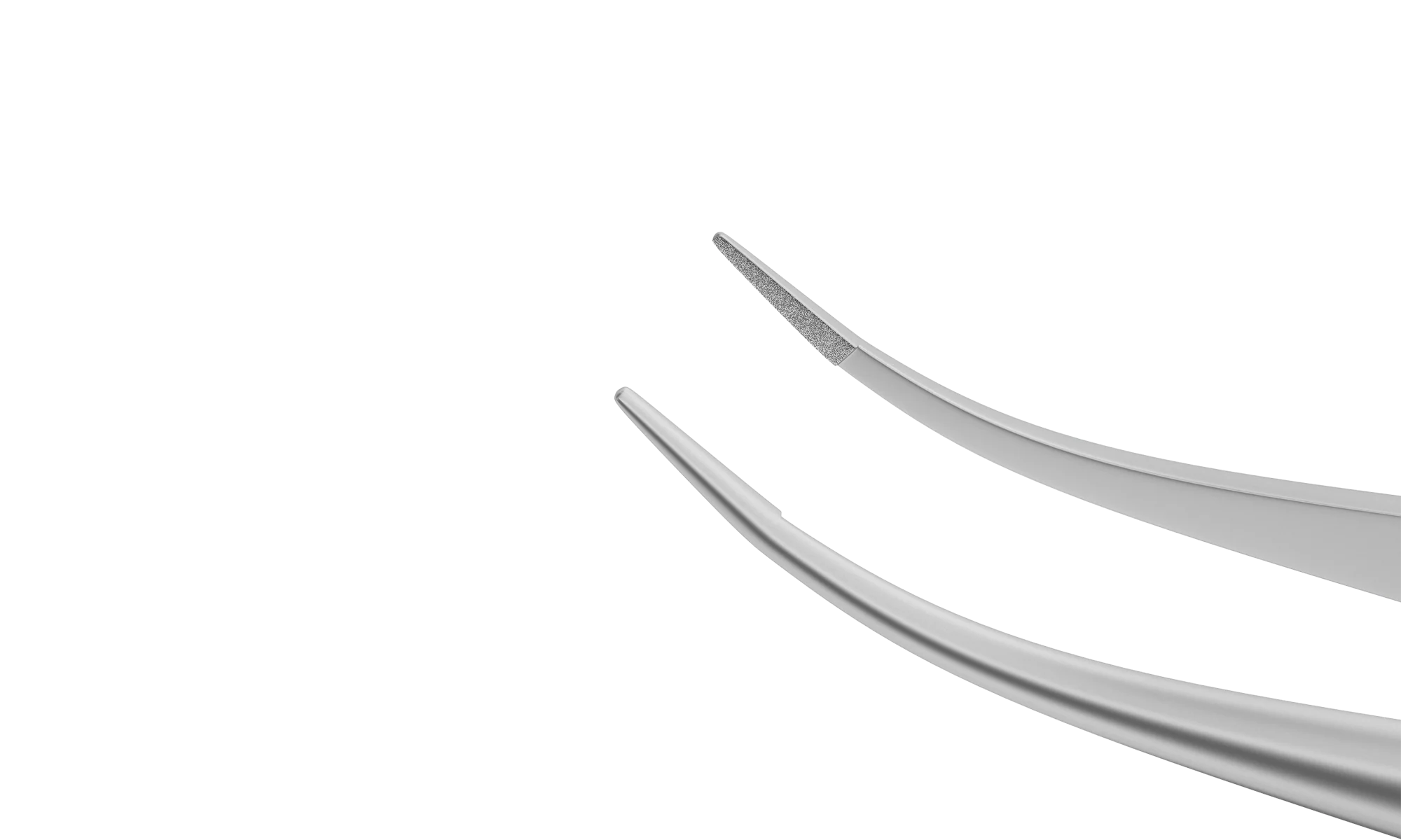 4-186S Tennant Curved Tying Forceps, Extra-Delicate Tips, for 9-0 To 11-0 Sutures, Round Handle, Length 107 mm, Stainless Steel - Image 2