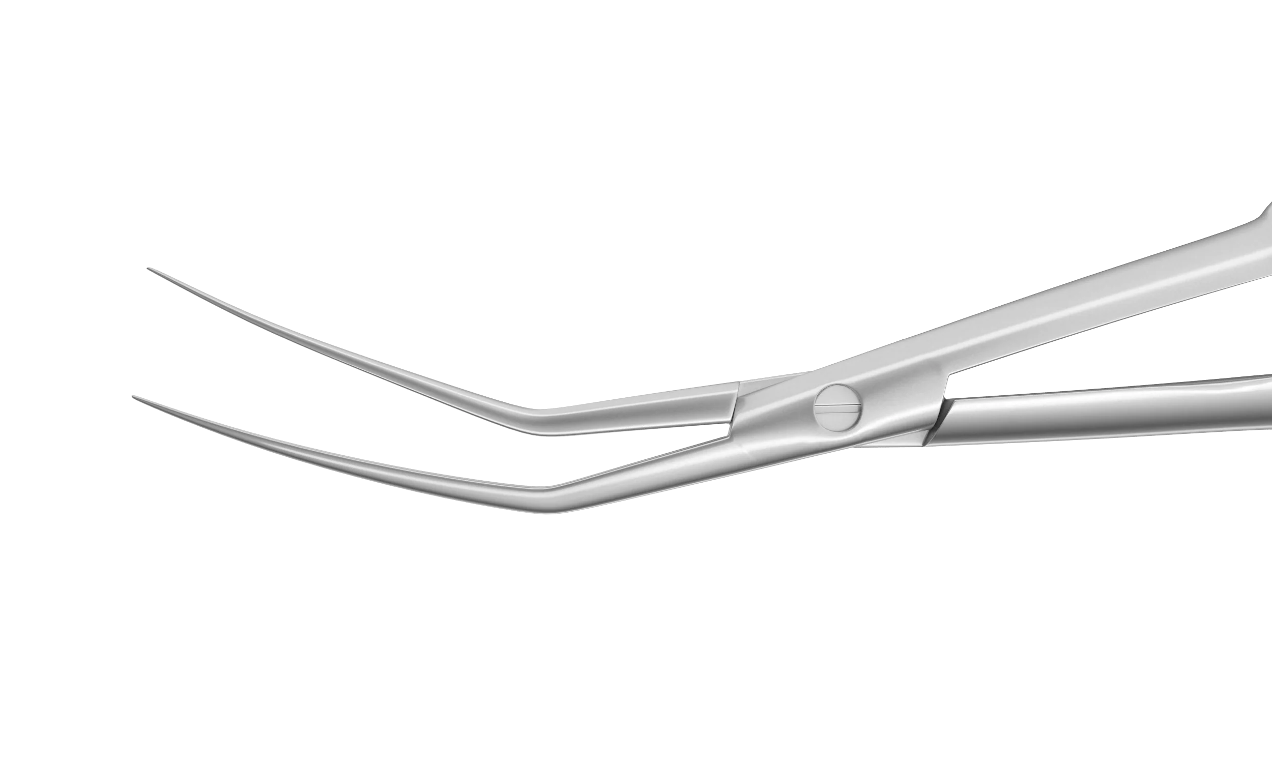 4-20111S ICL Cartridge Loading Forceps, Angled 30° Long Jaws, Round Handle, Length 120 mm, Stainless Steel - Image 2