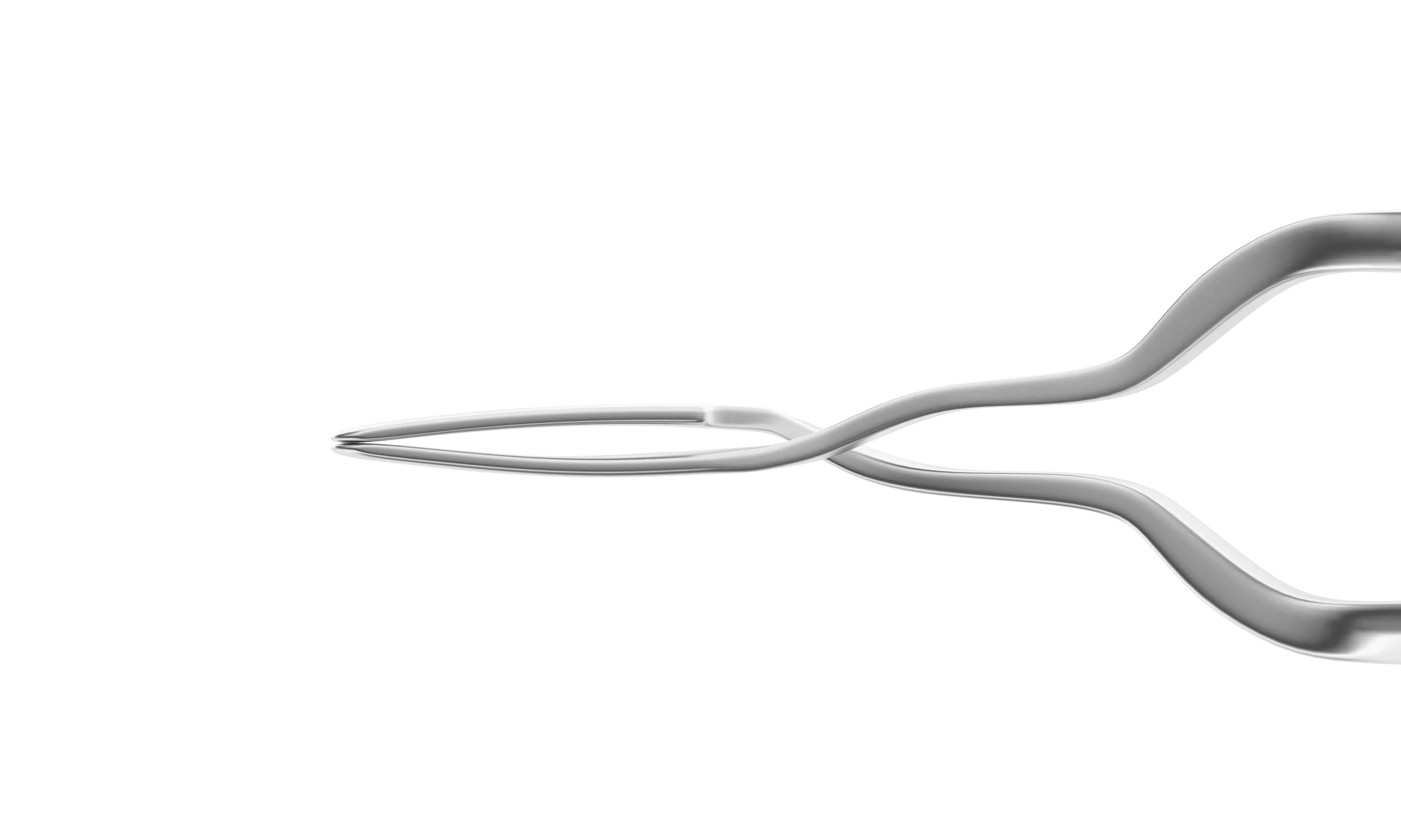4-2113S MacDonald Style Inserting Forceps, Cross-Action, Length 107 mm, Stainless Steel - Image 2
