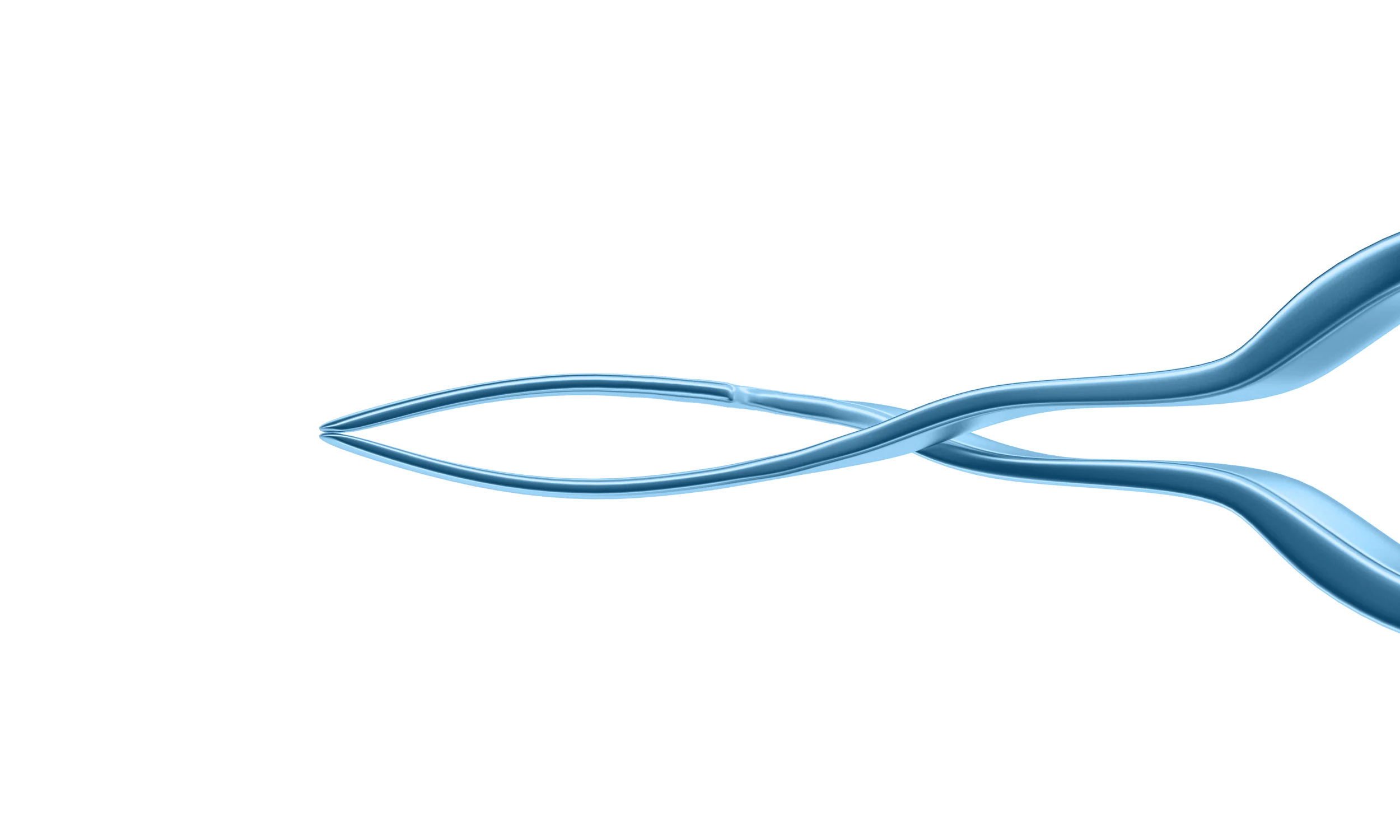 4-2138T Akahoshi Forceps for Acrylic Lens, Cross-Action, Length 108 mm, Titanium - Image 2