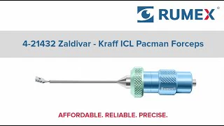 4-21432 Zaldivar-Kraff ICL Pacman Forceps, 20 Ga, Tip Only - Image 4