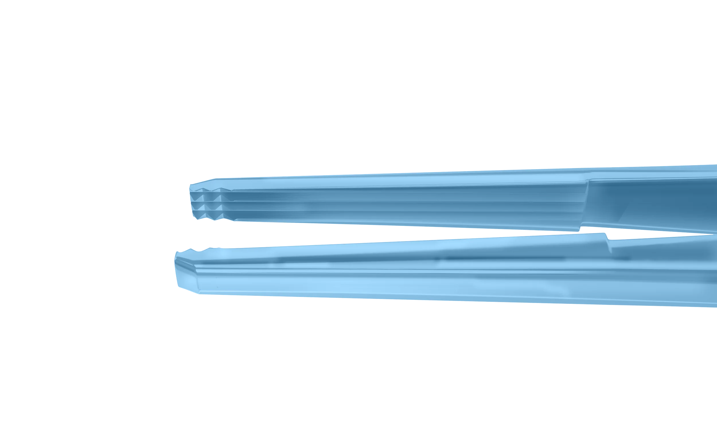 4-2300T Bonaccolto Utility Forceps, Flat Handle, 15.00 mm Atraumatic Serrations, Length 100 mm, Titanium - Image 2