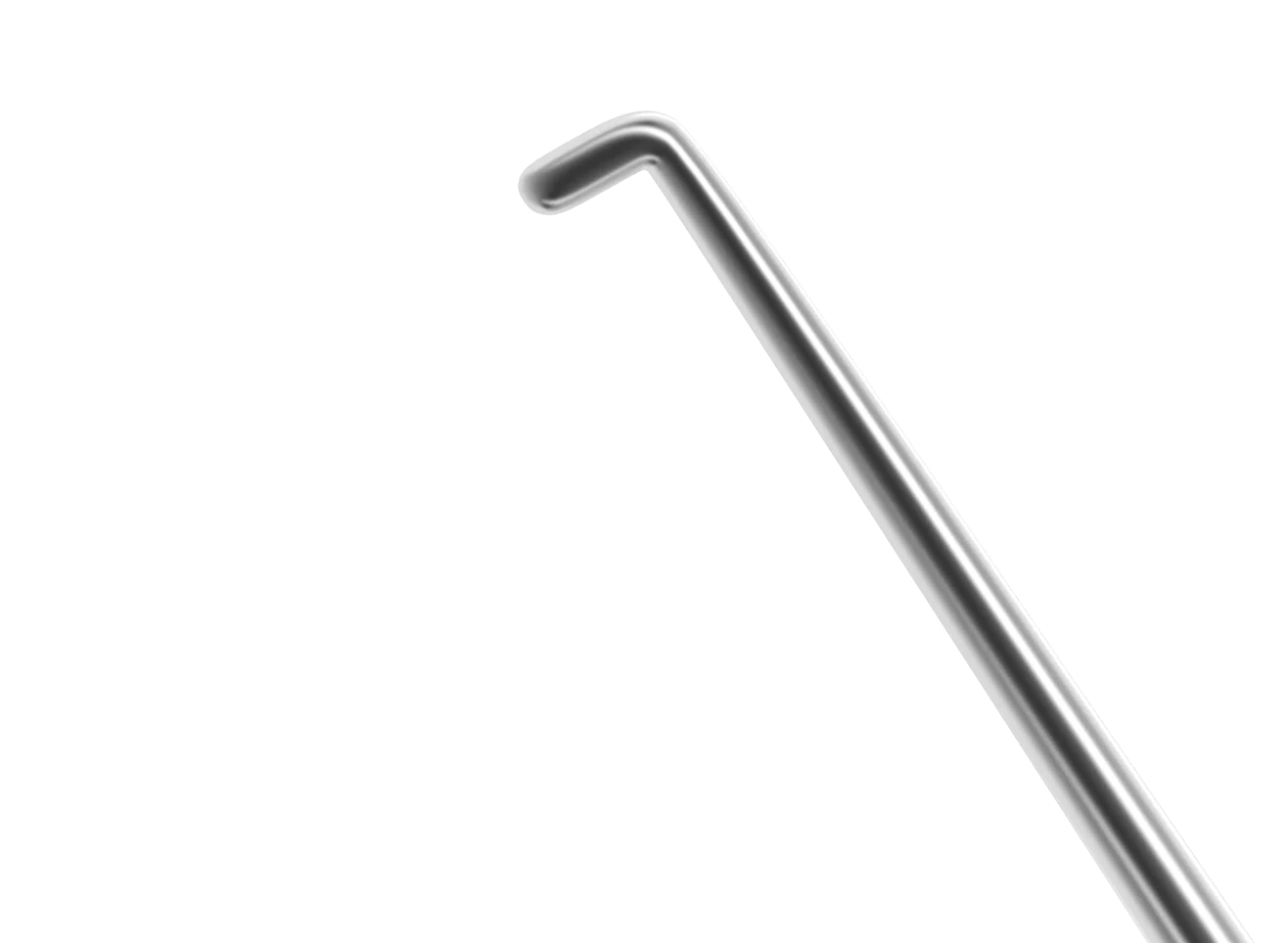 5-0321 Sinskey Hook, Straight, 0.15 mm, Length 122 mm, Round Titanium Handle - Image 2