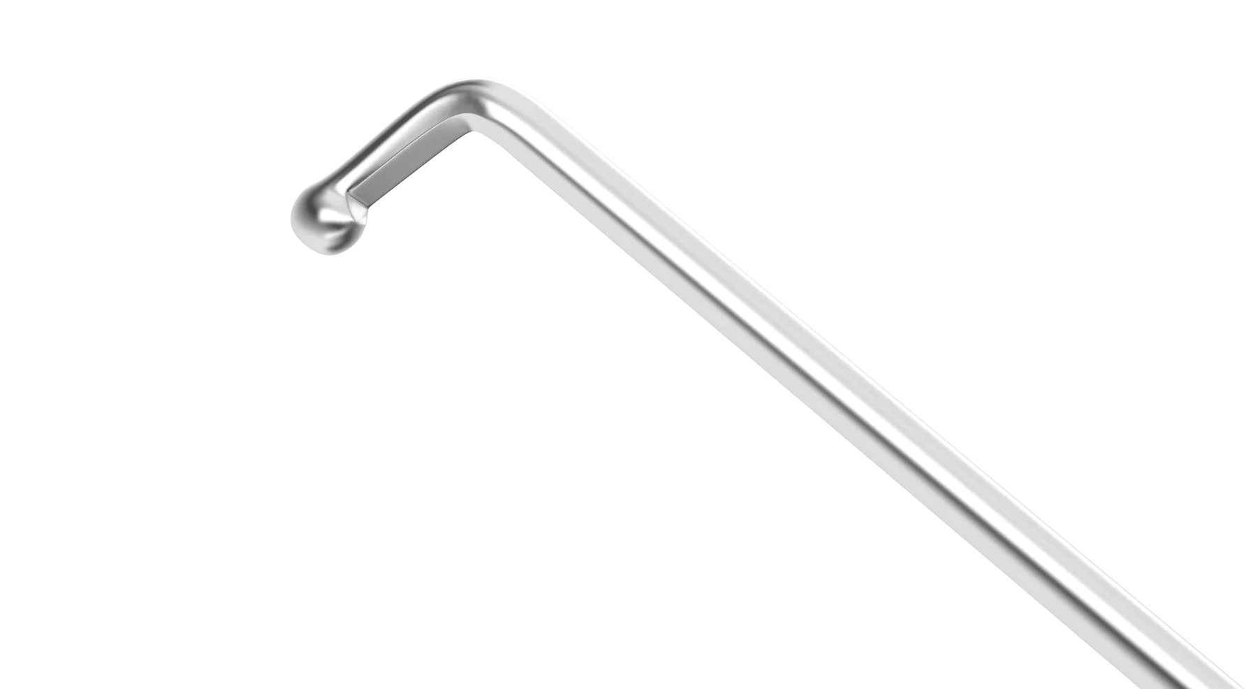 7-0631 Nagahara Phaco Chopper (RHD) & Drysdale Nucleus Manipulator, Double-Ended, Length 128 mm, Round Titanium Handle - Image 3