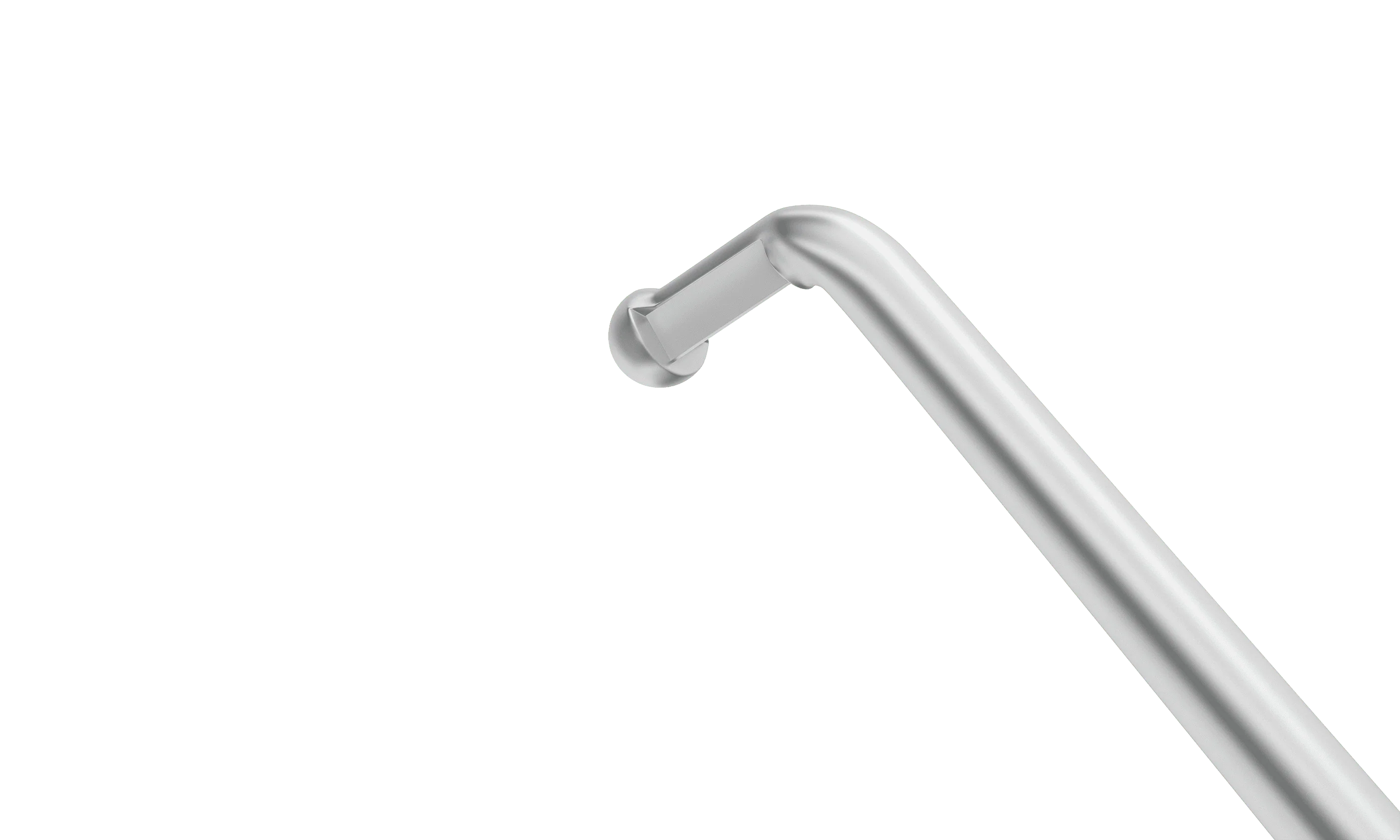 7-064 Nagahara Phaco Chopper, LHD, Dull Finish, Length 120 mm, Round Titanium Handle - Image 2