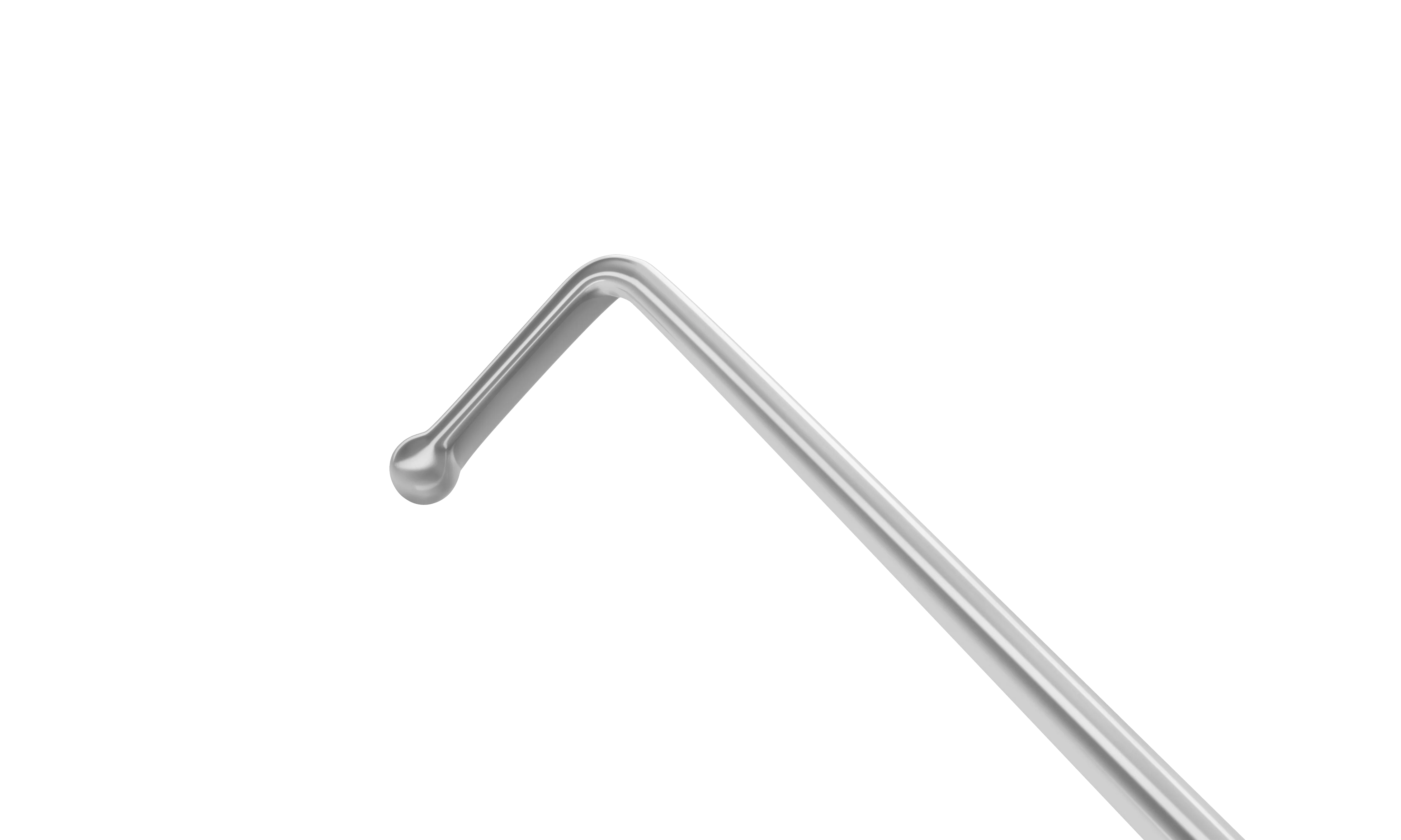 7-0681 Phaco Chopper for Cross-Chop Technique, Length 120 mm, Round Titanium Handle - Image 2