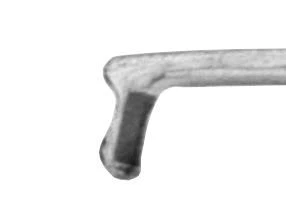 7-077 Fukasaku Small Pupil Snapper Hook and Chopper, Length 121 mm, Round Titanium Handle - Image 2