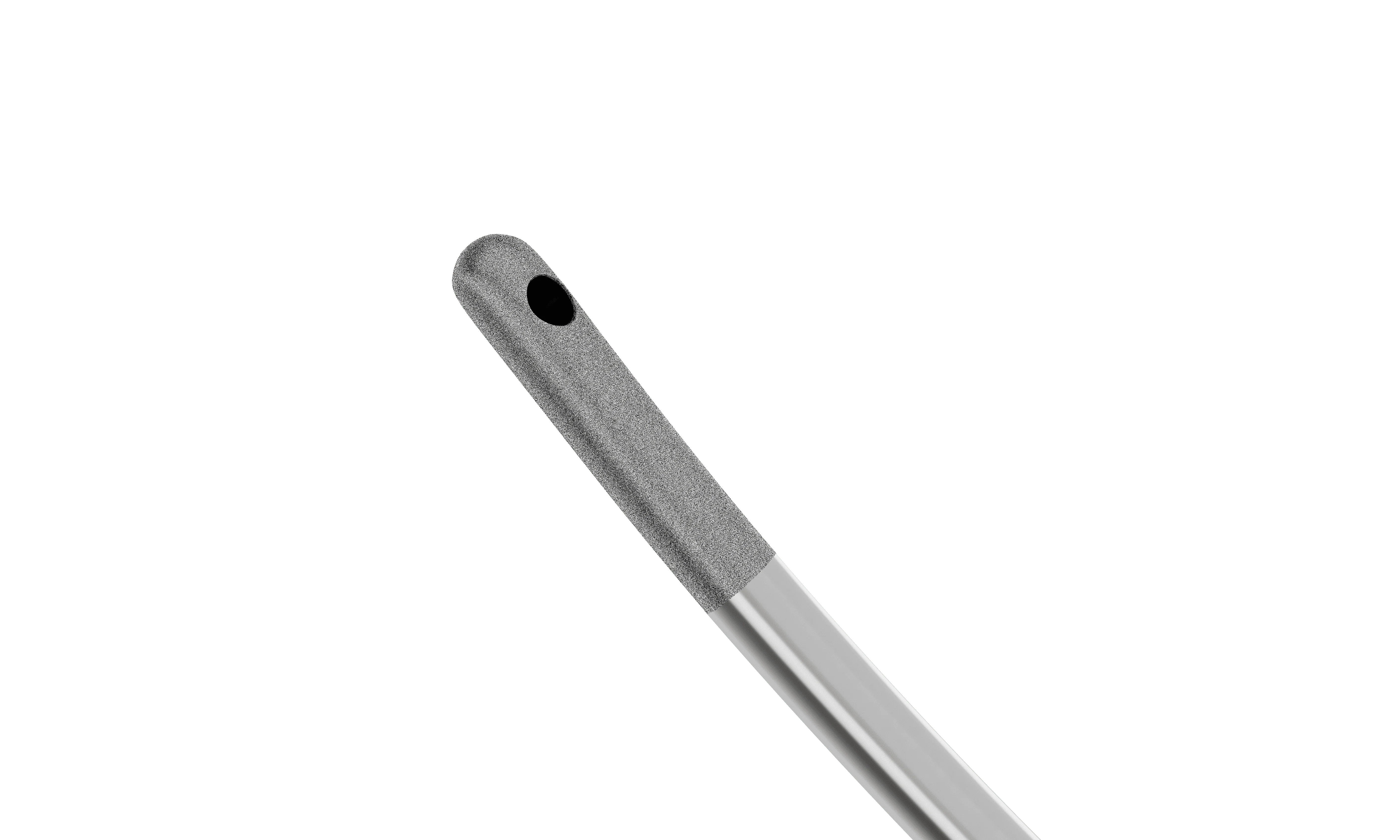 7-0821-23 Aspiration Handpiece for Bimanual Technique, Curved, 23 Ga, One Top Port 0.35 mm, Length 105 mm, Titanium Handle - Image 2
