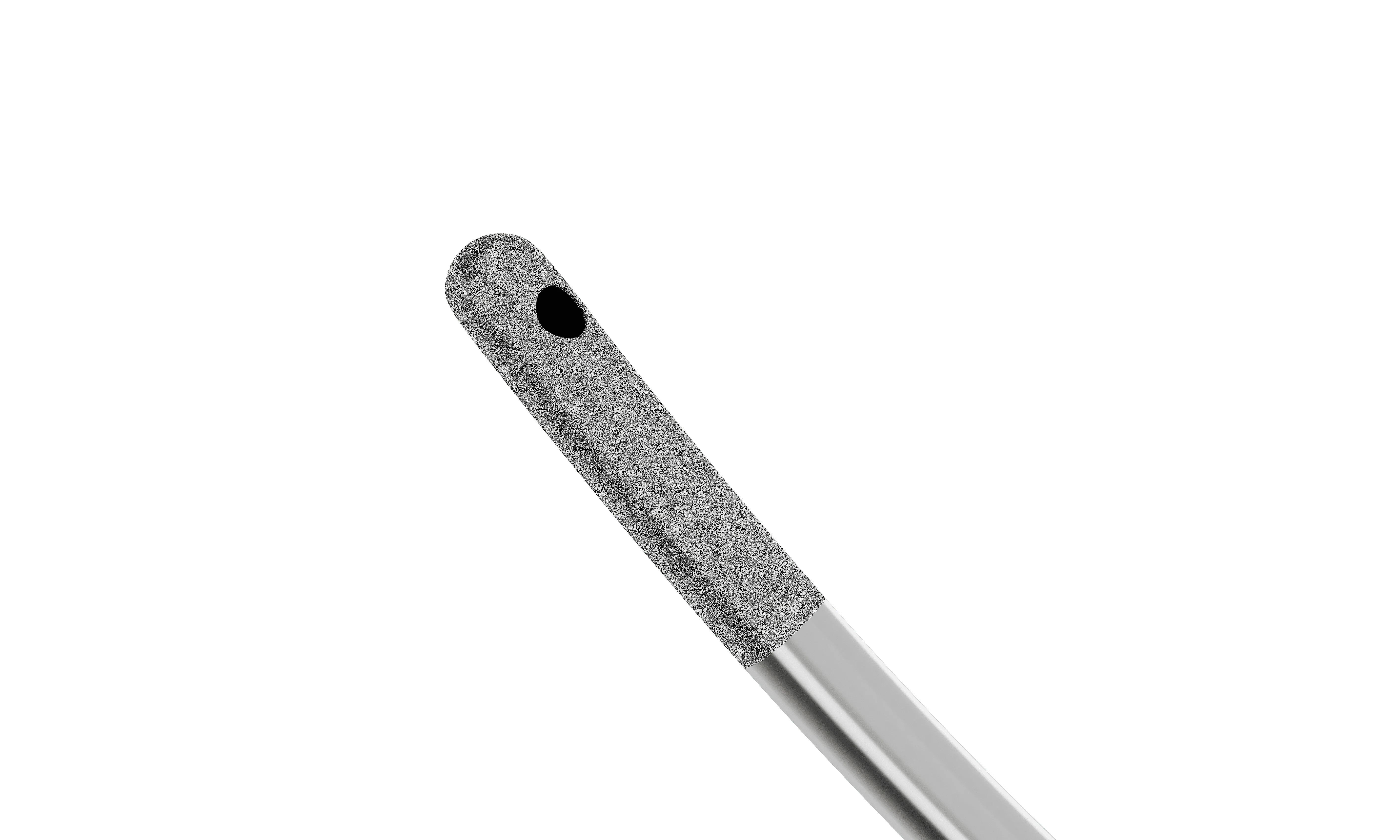7-0821 Aspiration Handpiece for Bimanual Technique, Curved, 22 Ga, One Top Port 0.35 mm, Length 104 mm, Titanium Handle - Image 2