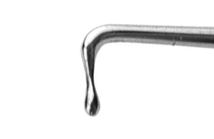 7-097 Micro Finger Chopper, Round Handle, Length 120 mm, Round Titanium Handle - Image 2