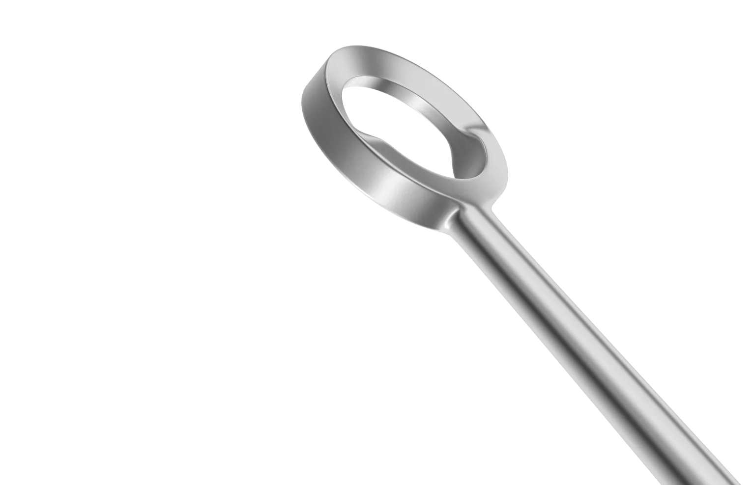 7-101 Anterior/Posterior Capsule Polisher, Angled 135°, Length 120 mm, Round Titanium Handle - Image 2