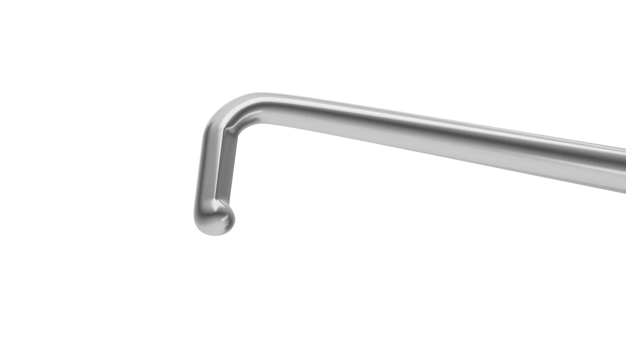 7-1061 He Phaco Chopper, RHD, 45° Angled, Wedge-Shaped, Length 120 mm, Round Titanium Handle - Image 2