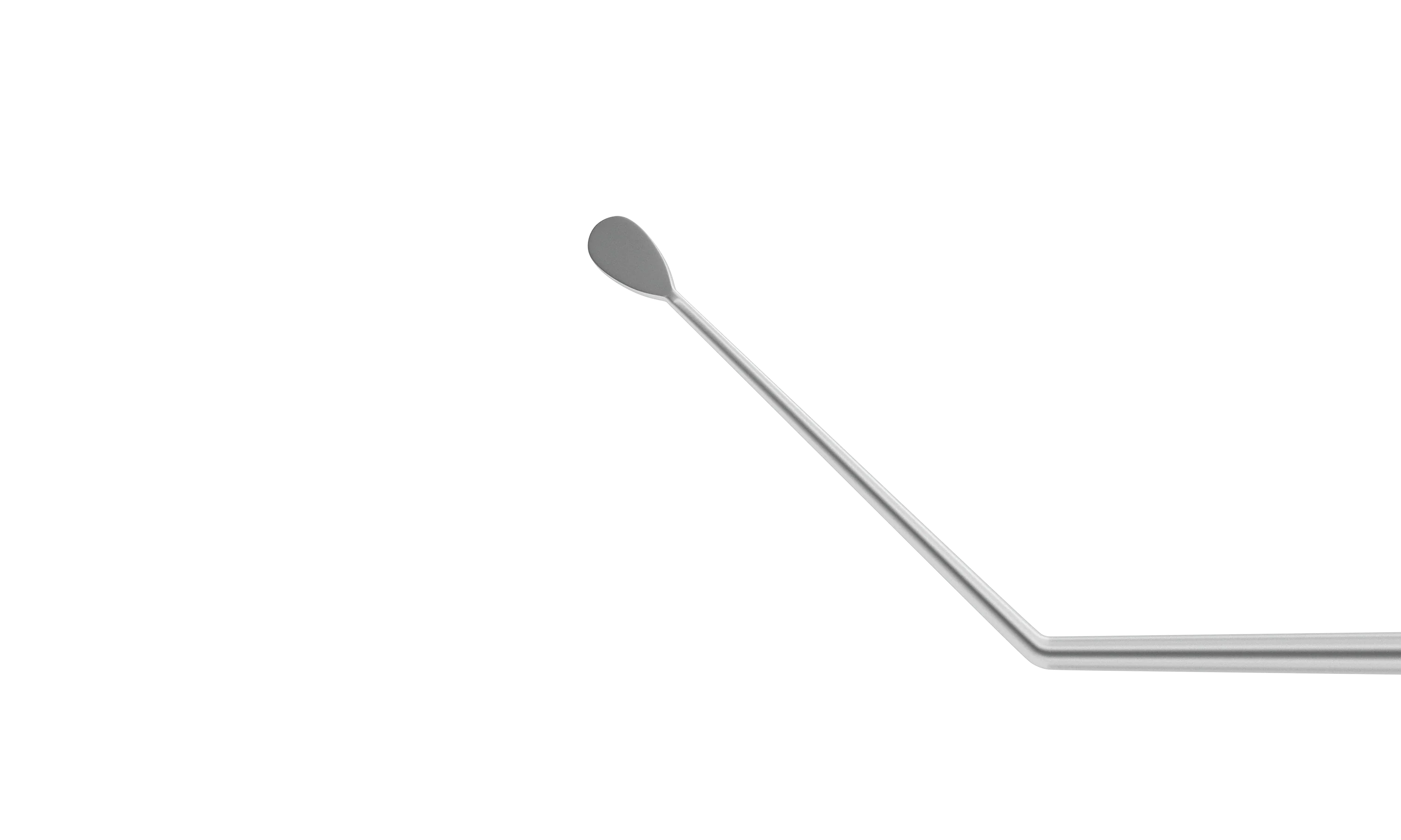 7-117 Escaf Nucleus Manipulator, 30 Degrees Bent Tip, Length 120 mm, Round Titanium Handle - Image 2