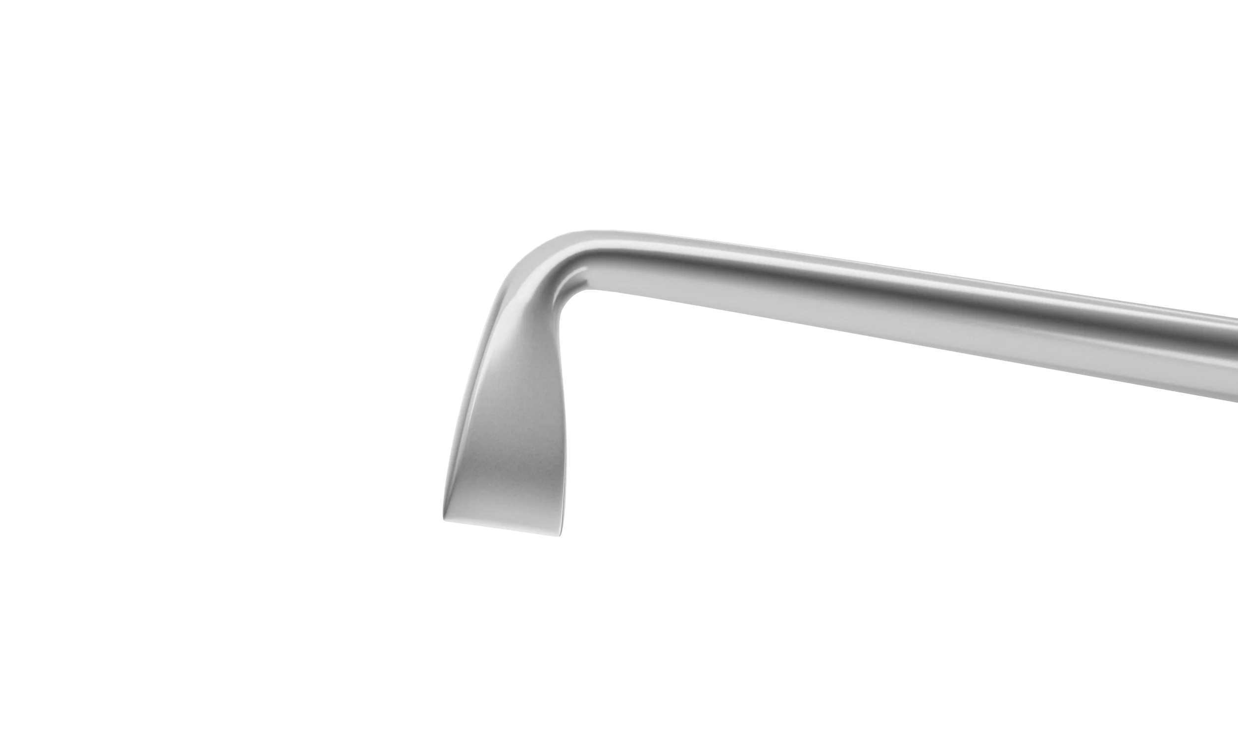 7-135 Axe Quick Chopper, Angled, 10.00 mm from Bent to Tip, Length 120 mm, Round Titanium Handle - Image 2