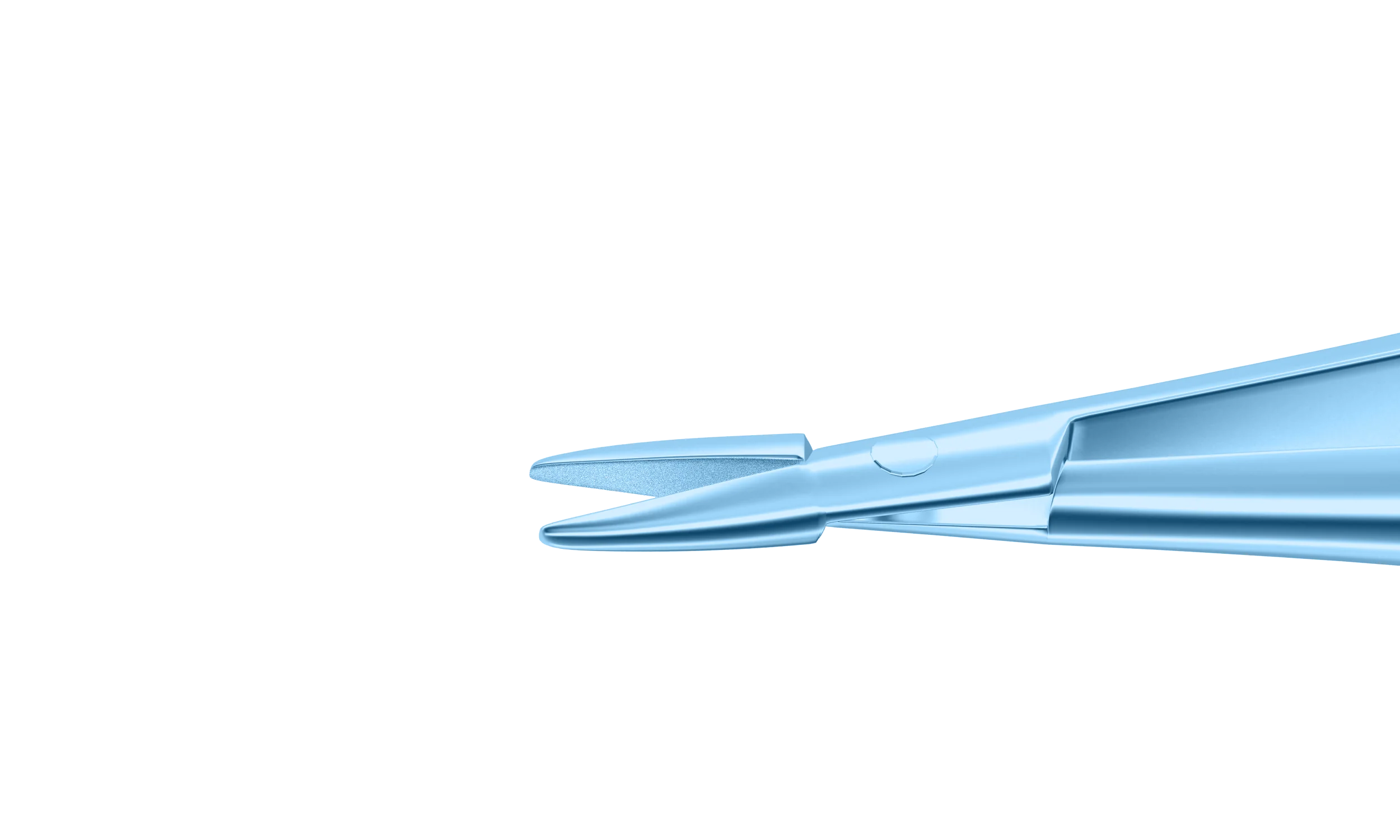 8-013T Barraquer Needle Holder, 12.00 mm Standard Jaws, Straight, without Lock, Small Size, Length 100 mm, Titanium - Image 2
