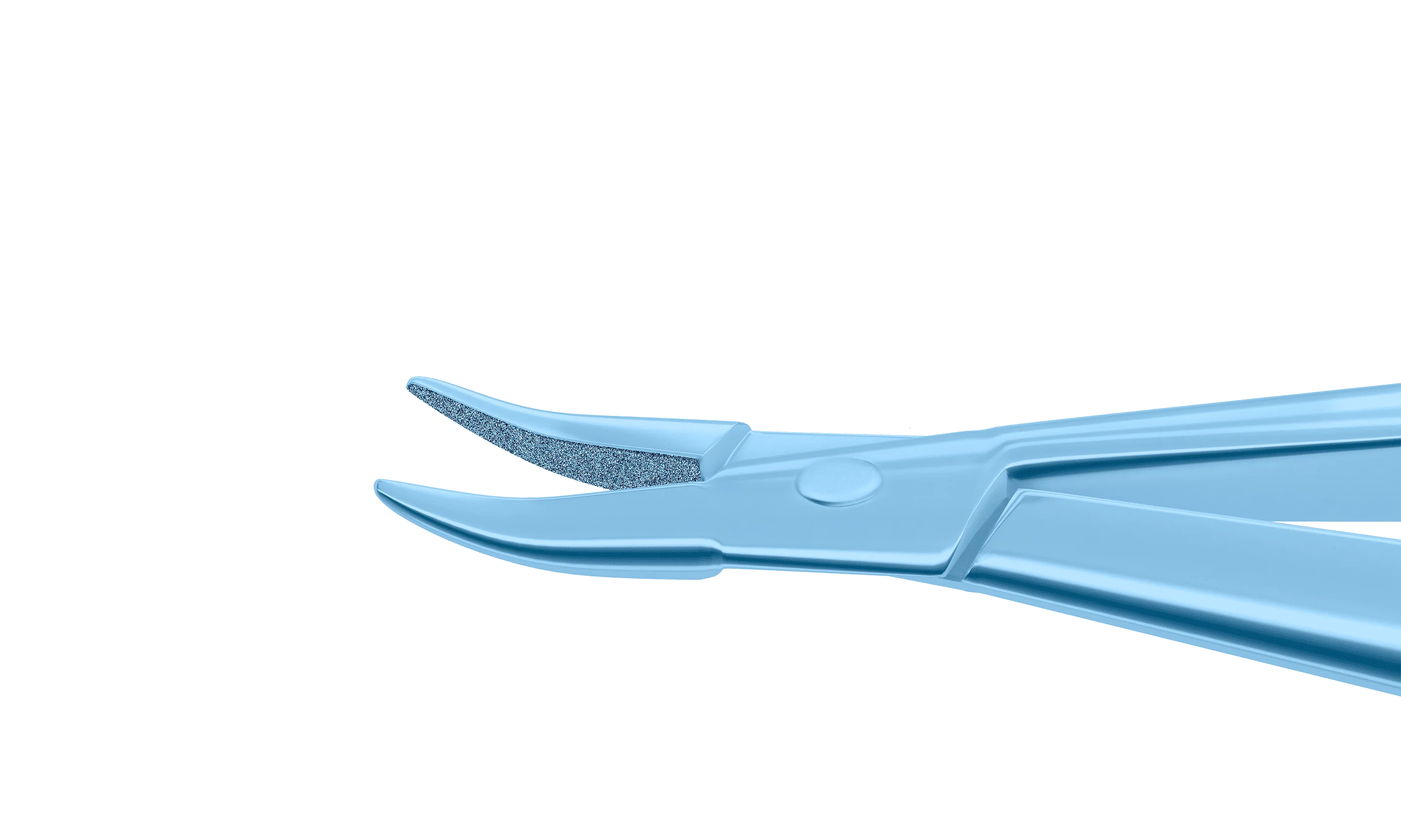 8-025T Barraquer Needle Holder, 8.00 mm Extra Fine Jaws, Curved, without Lock, Small Size, Length 100 mm, Titanium - Image 2