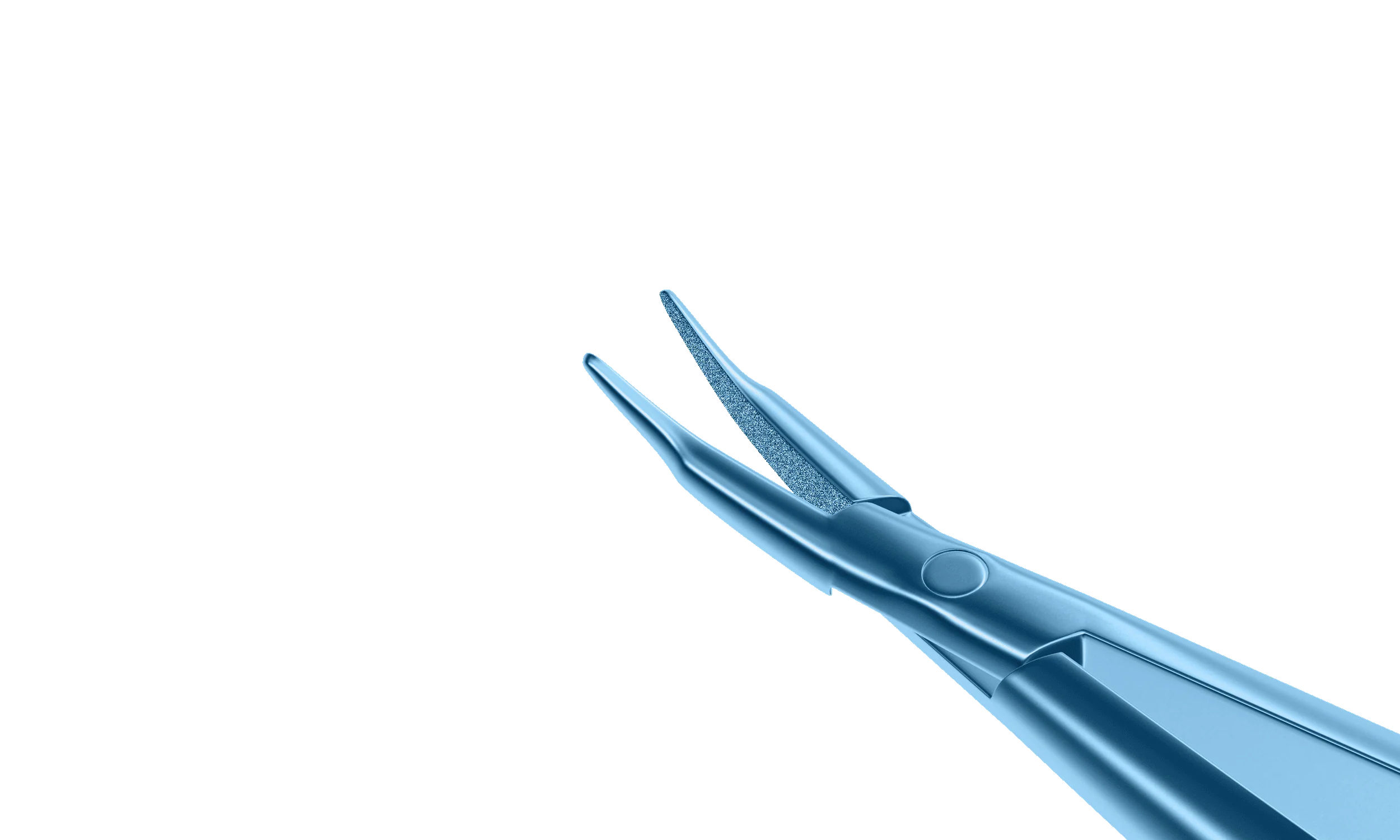 8-051T Barraquer Needle Holder, 8.00 mm Extra Fine Jaws, Curved, without Lock, Long Size, Length 125 mm, Titanium - Image 2