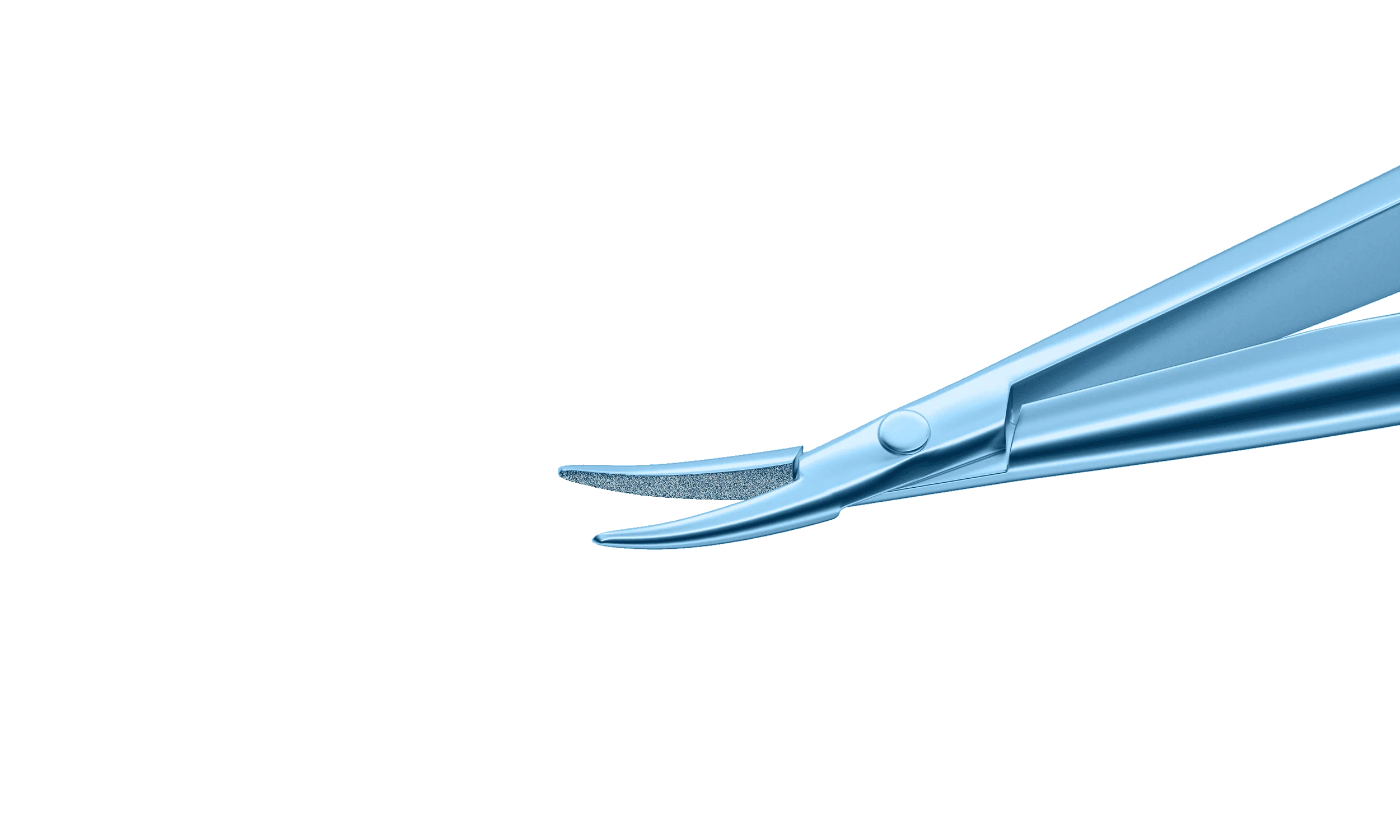 8-071T Barraquer Needle Holder, 12.00 mm Fine Jaws, Curved, without Lock, Long Size, Length 125 mm, Titanium - Image 2
